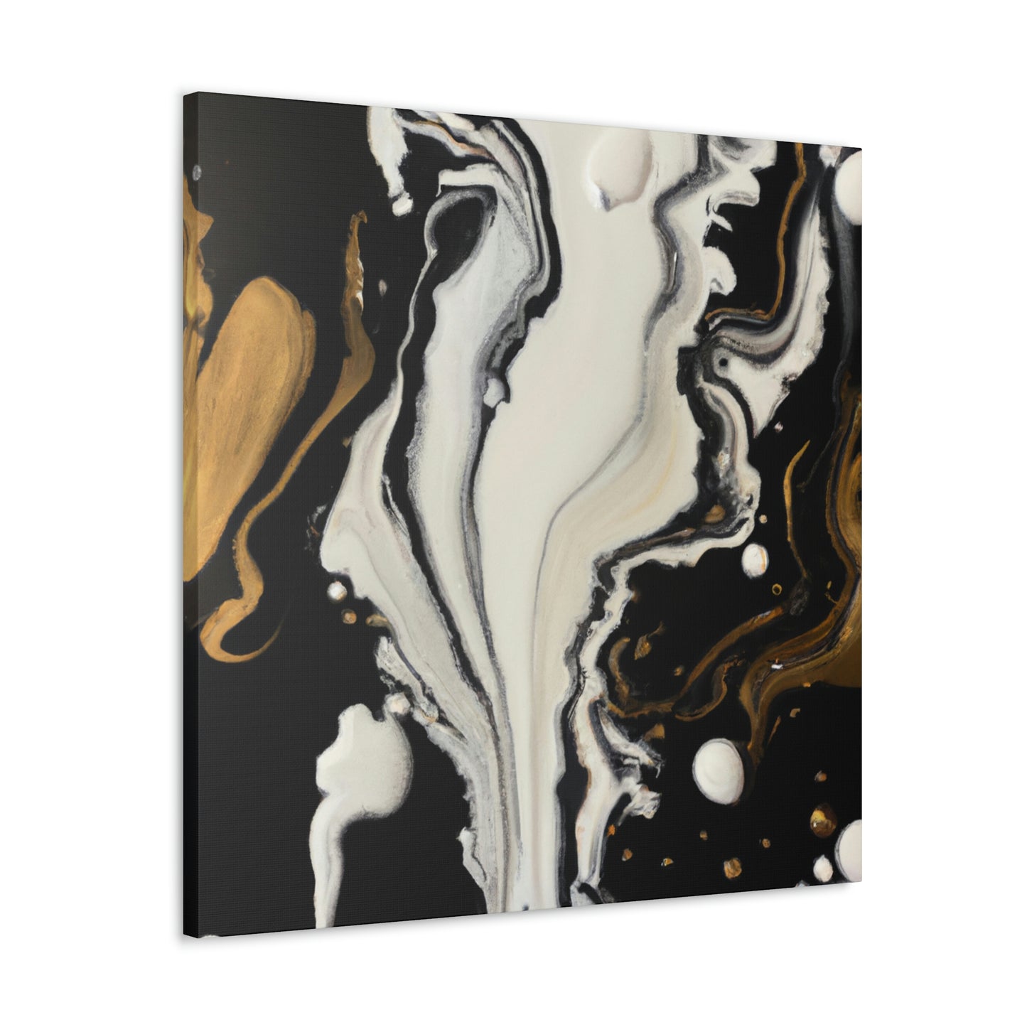 Gold Splash Galaxy. - Canvas