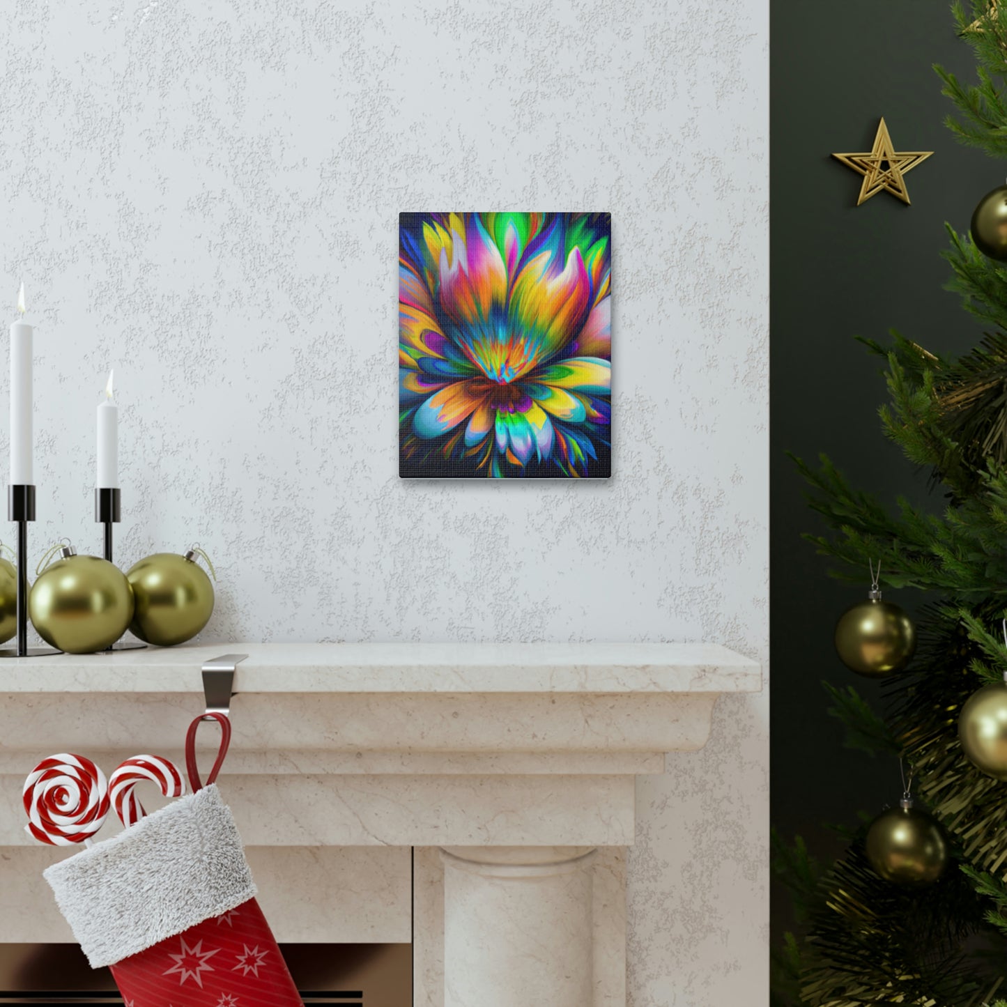 "Psychedelic Bloom" - Canvas