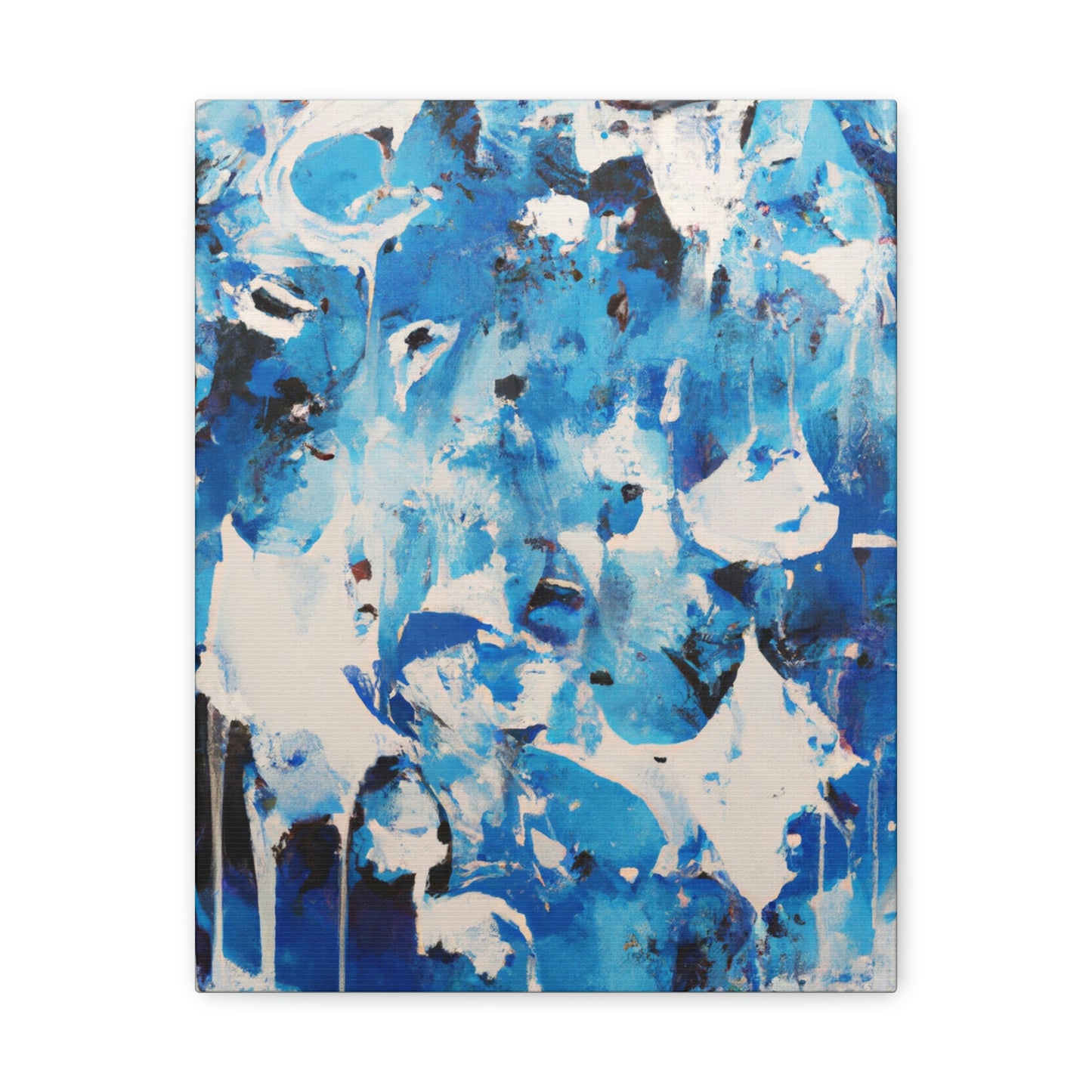 Blue Intricate Tiles - Canvas