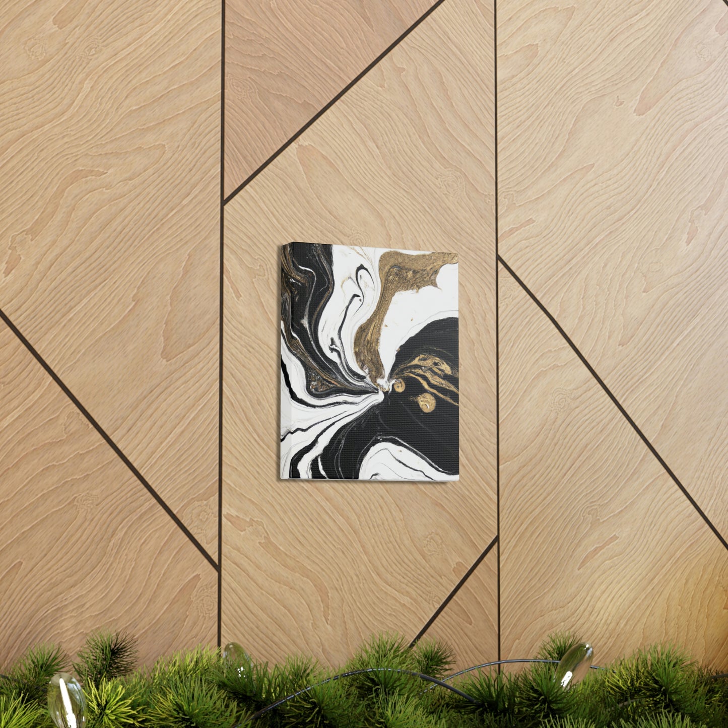 Golden Flux Flow. - Canvas