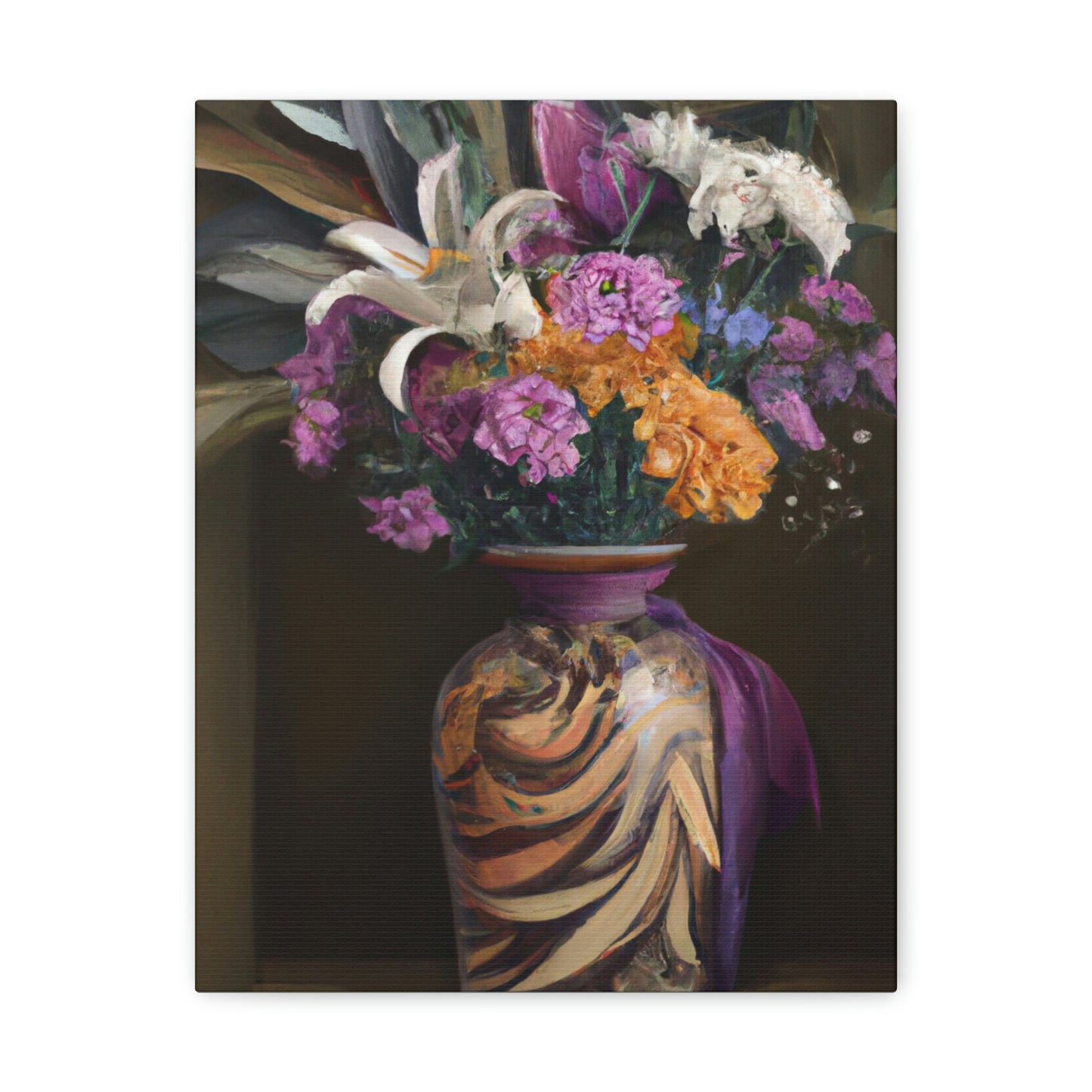 "Floral Fragility Bliss" - Canvas