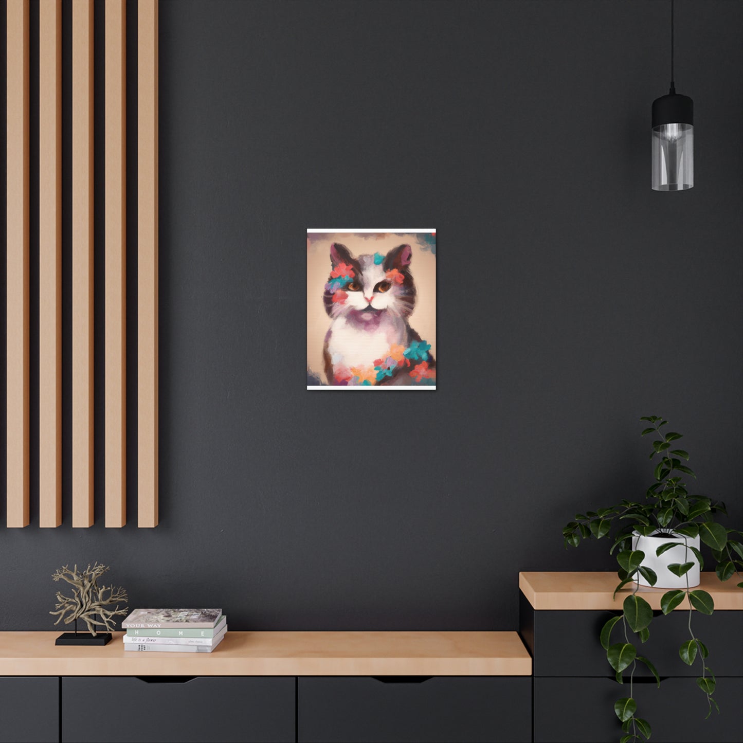 Kitty Blooms - Canvas