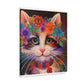 Flower Cat. - Canvas