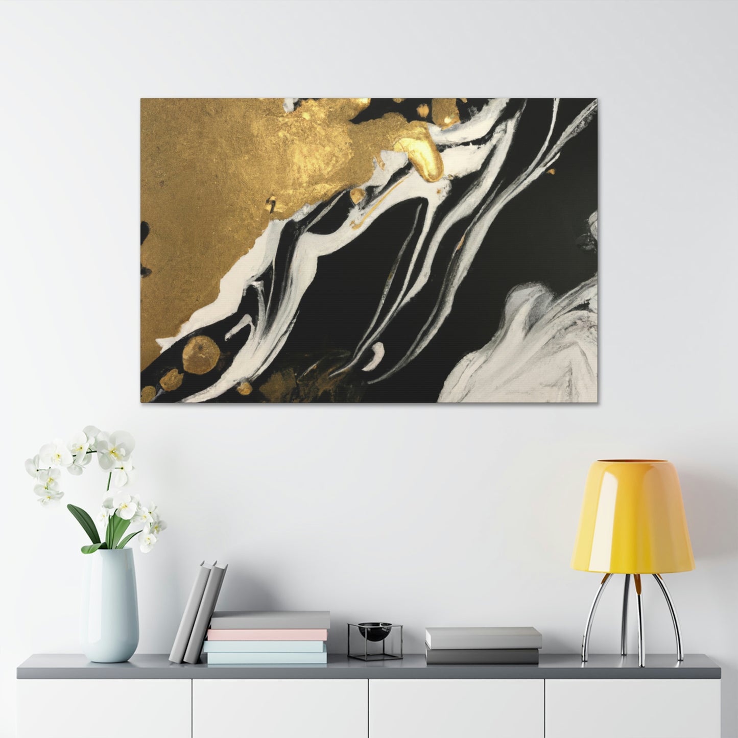 Gilded Mural Bliss - Canvas