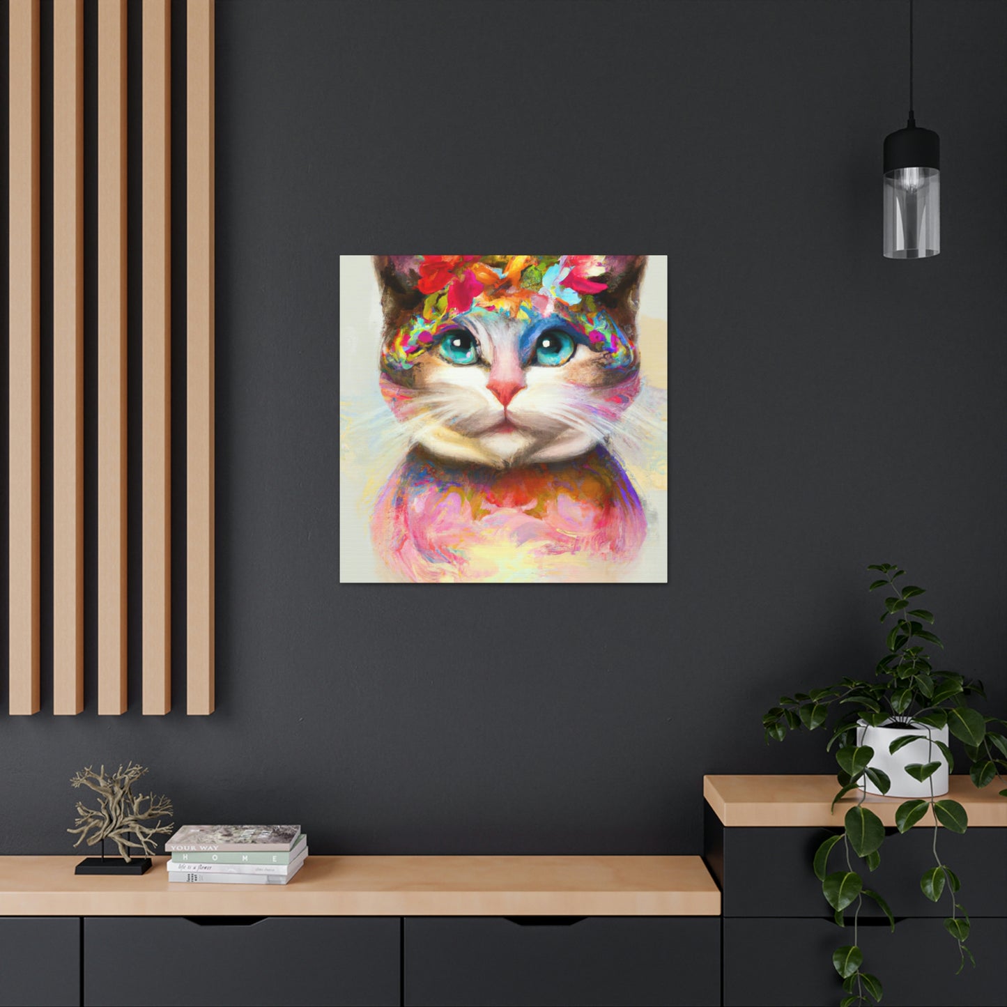 Bloom Cat - Canvas