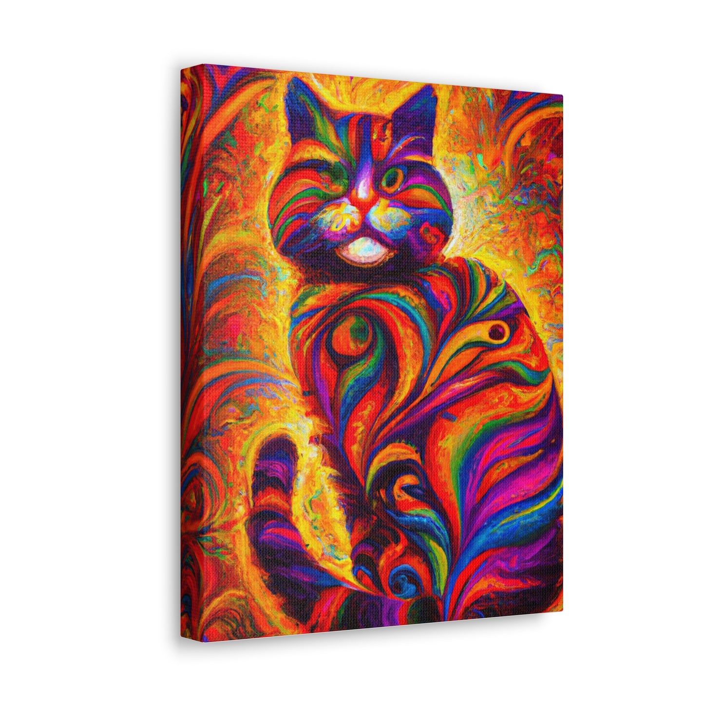 Feline Floral - Canvas