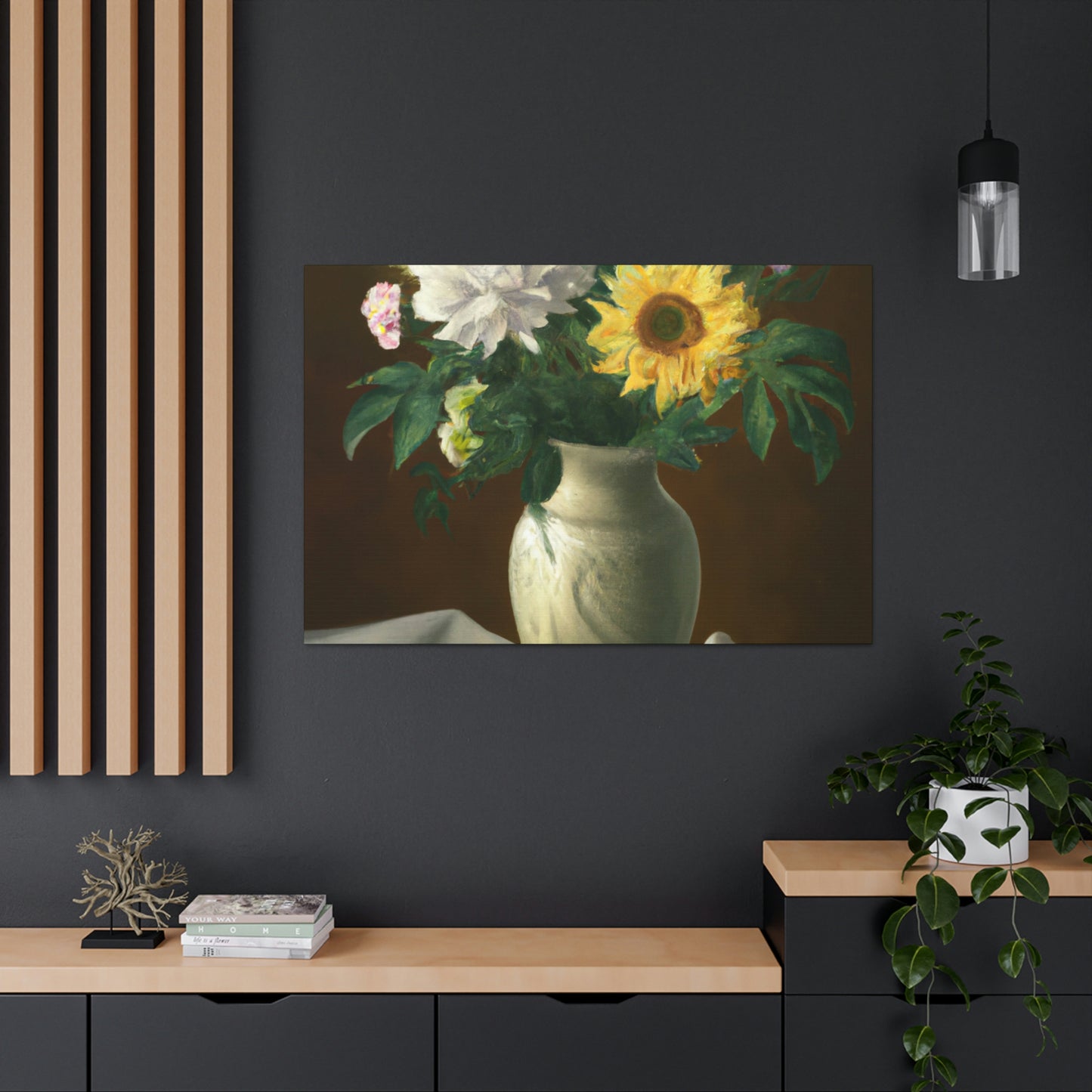 Floral Essence Glow. - Canvas