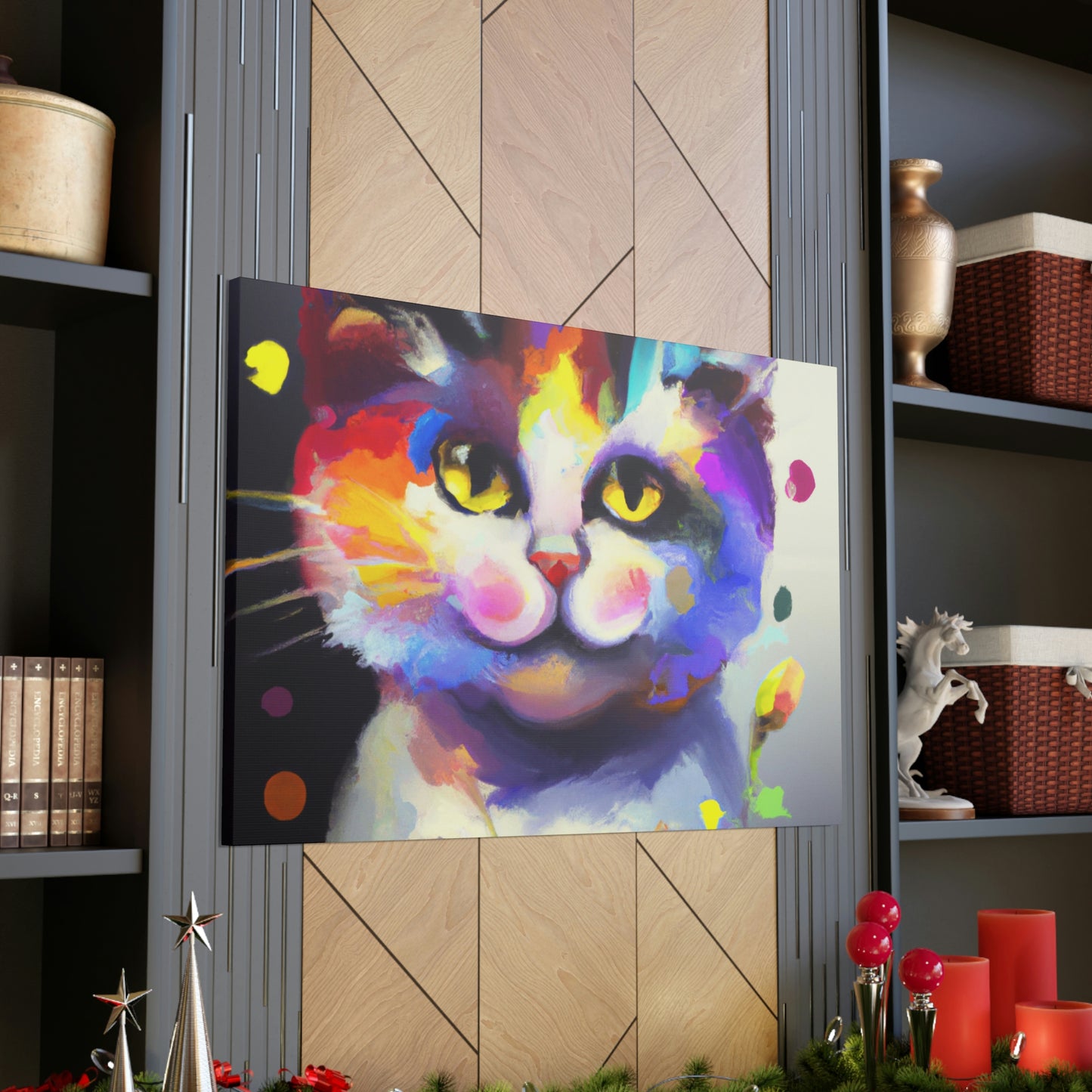 "Fur Florals" - Canvas