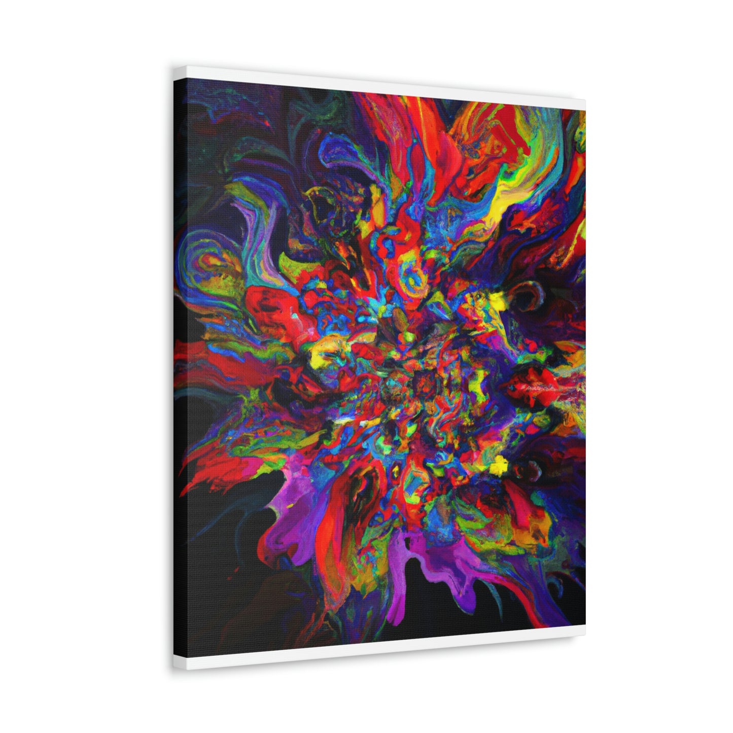 "Trippy Blooms" - Canvas
