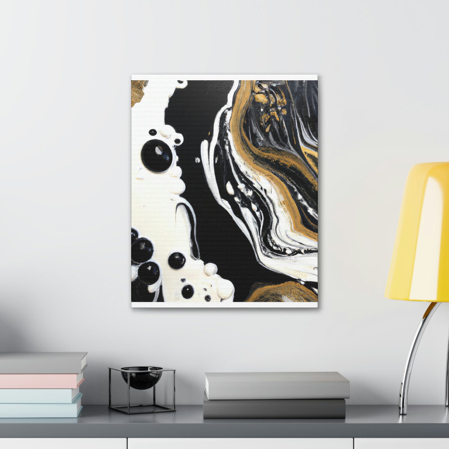 Galactic Gold Pour - Canvas