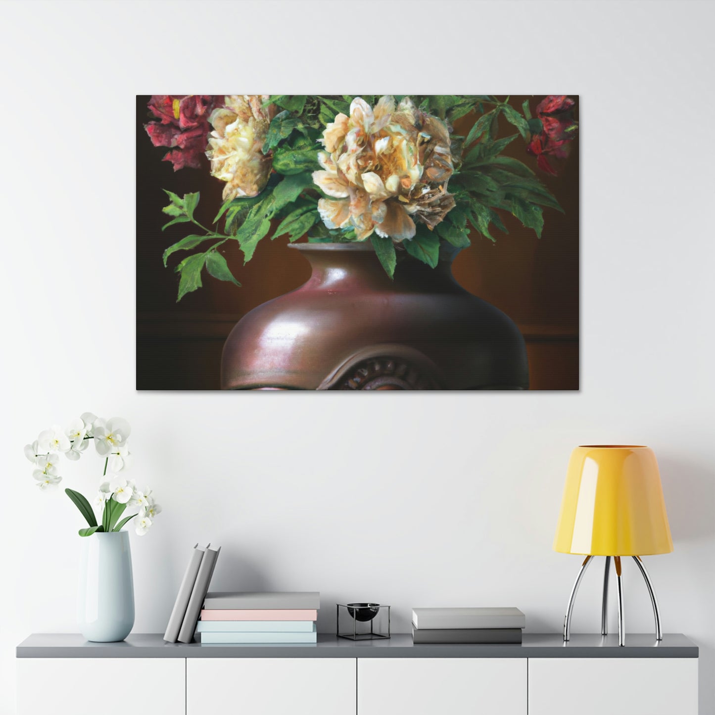 Vase Palette Flourish - Canvas