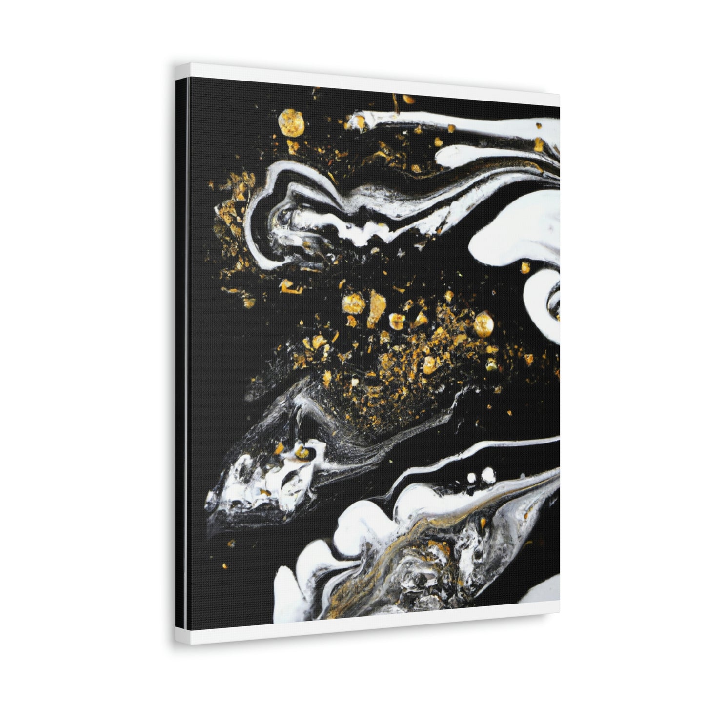Golden Flow Fusion - Canvas