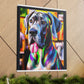 Colorful Canine Joy - Canvas