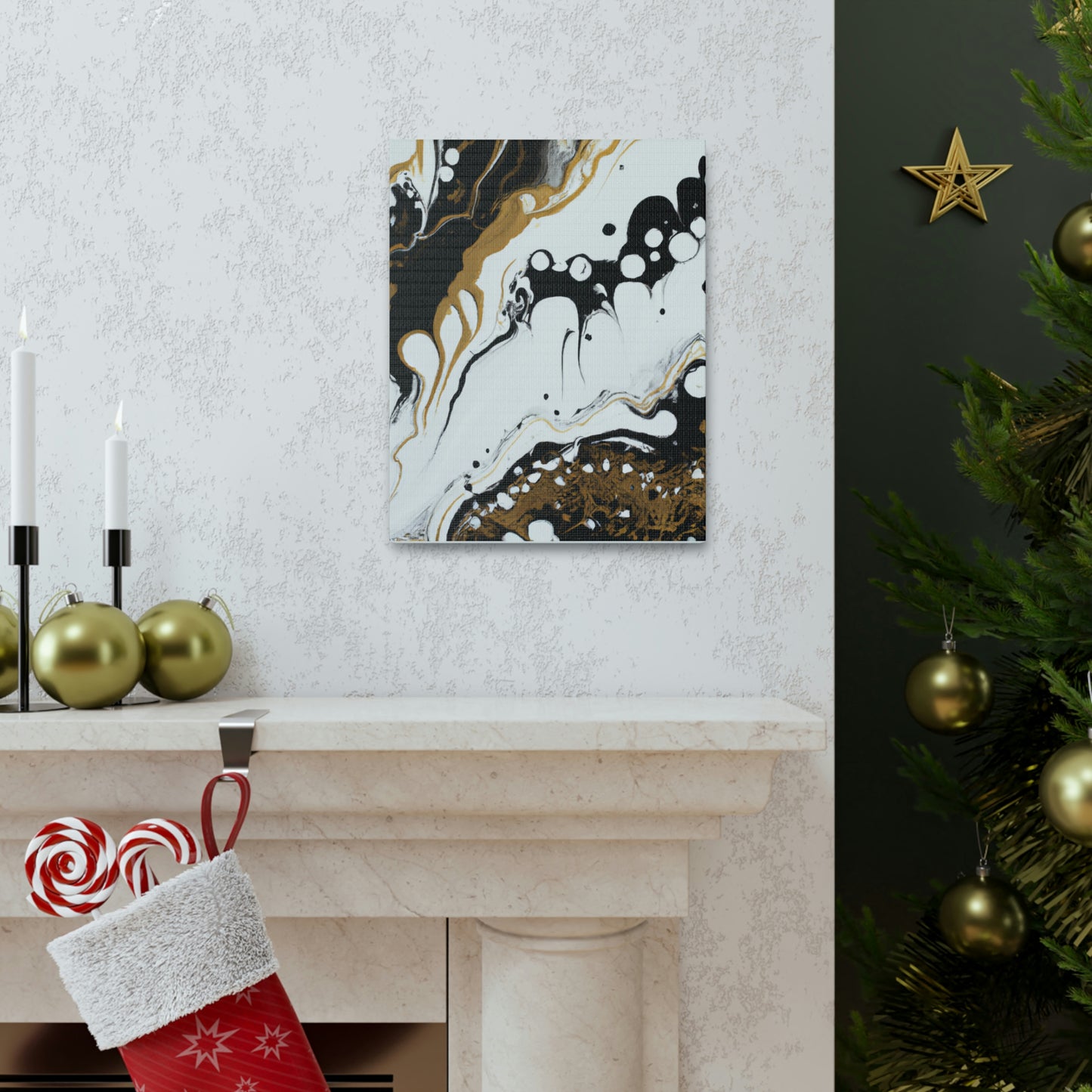 Mystic Gold Wave. - Canvas