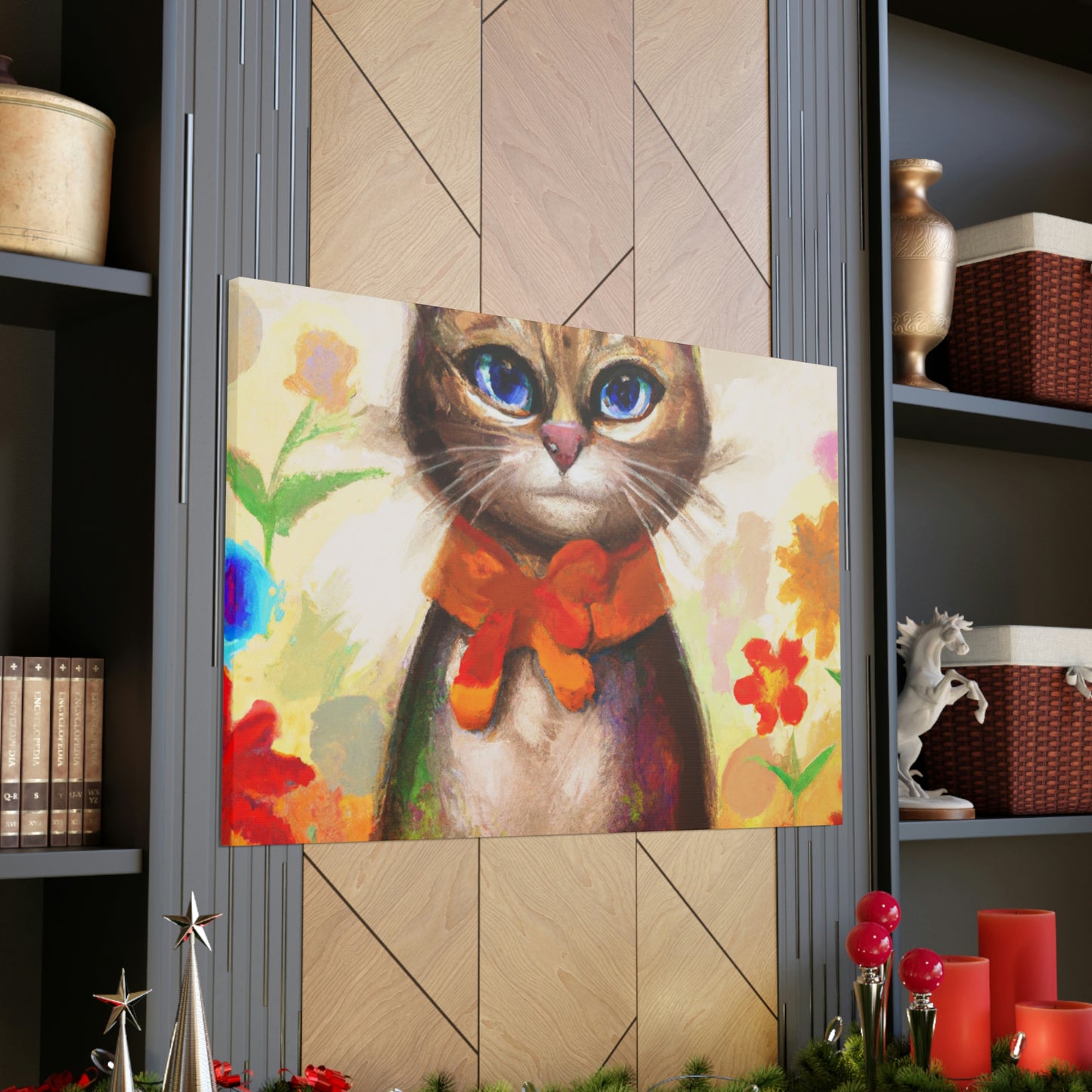 Feline Flora - Canvas