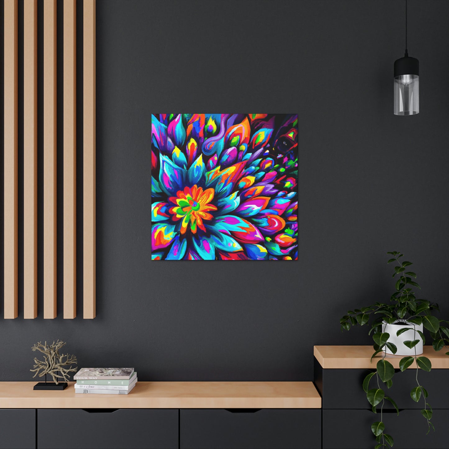 "Psychedelic Bloom" - Canvas