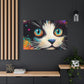 Feline Flourish. - Canvas