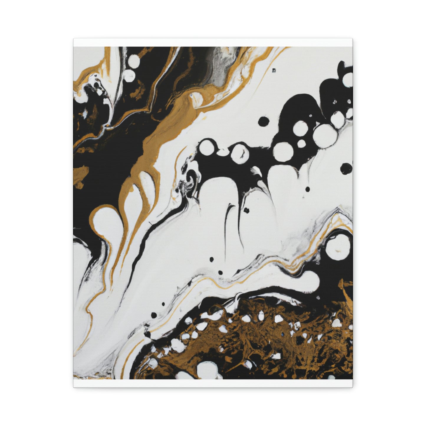 Mystic Gold Wave. - Canvas