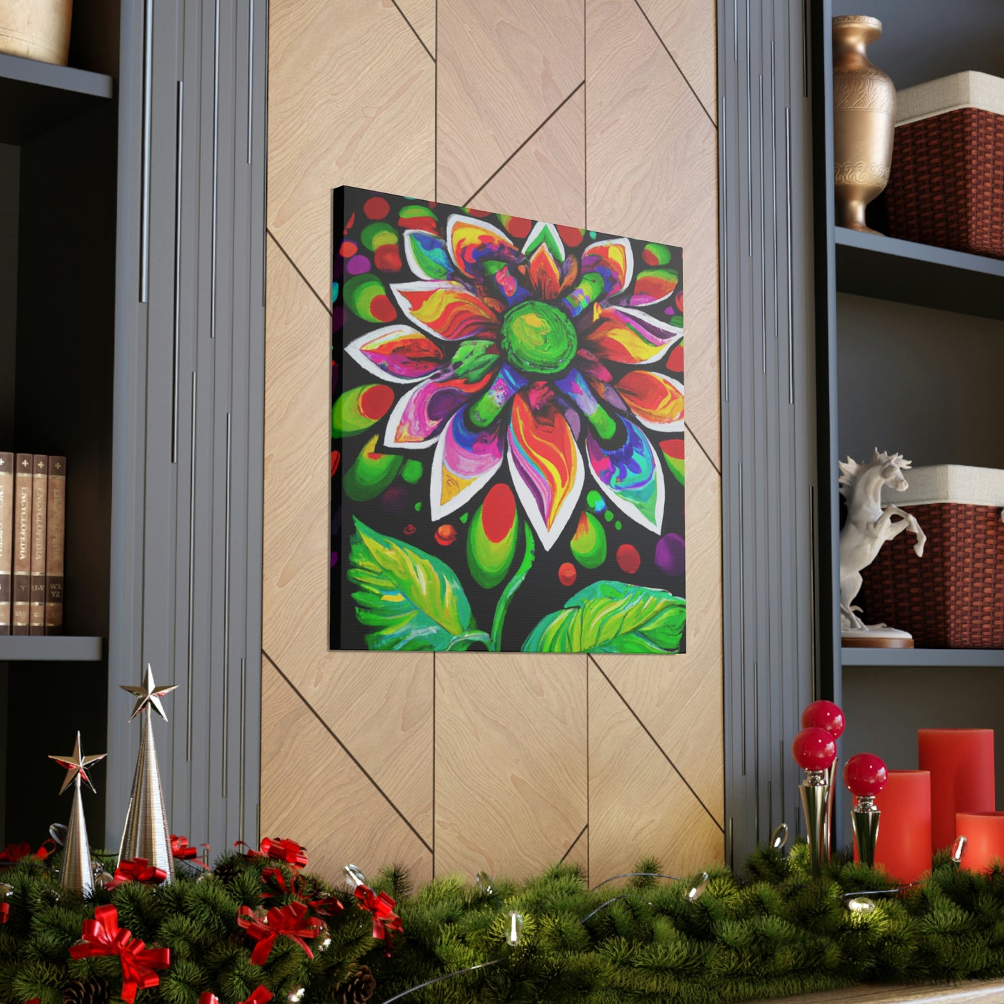 Vibrant Bloom. - Canvas