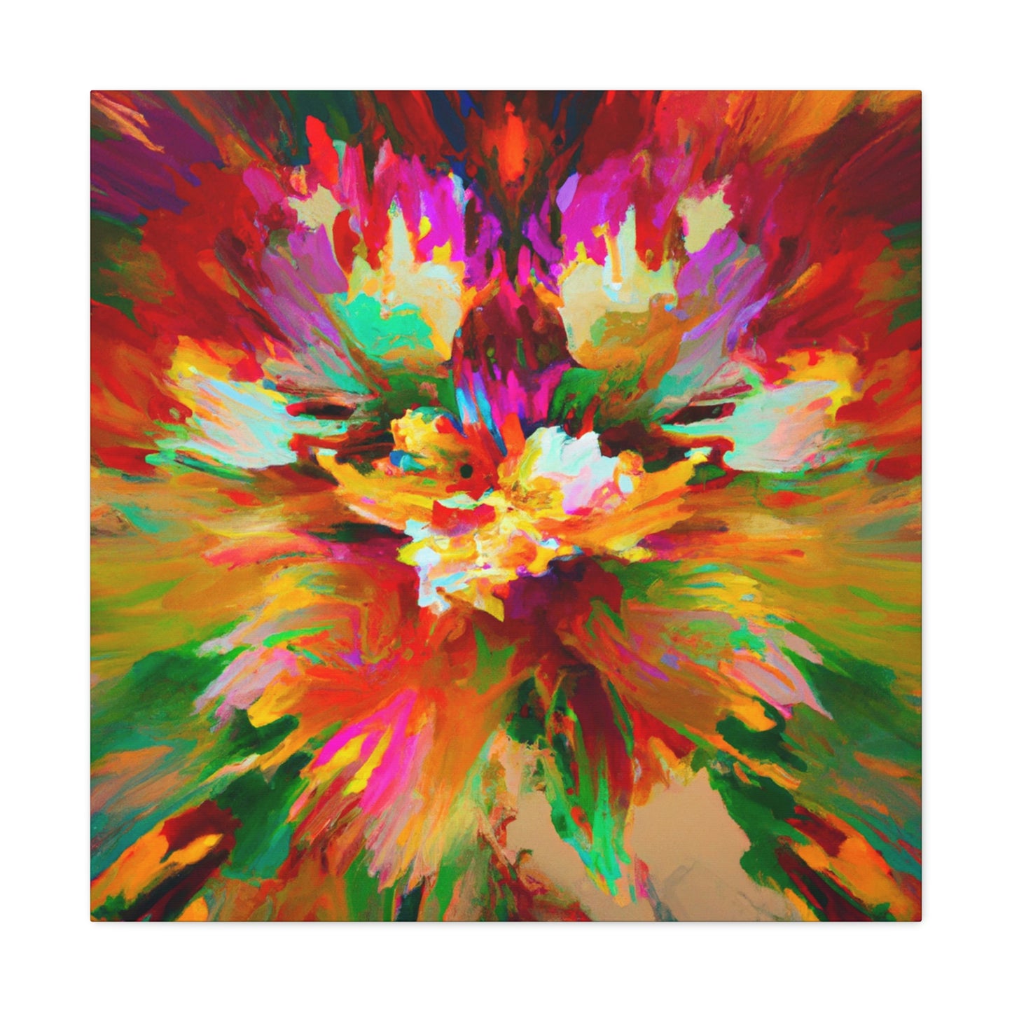 Illuminated Bloom. - Canvas