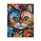Flower Cat. - Canvas