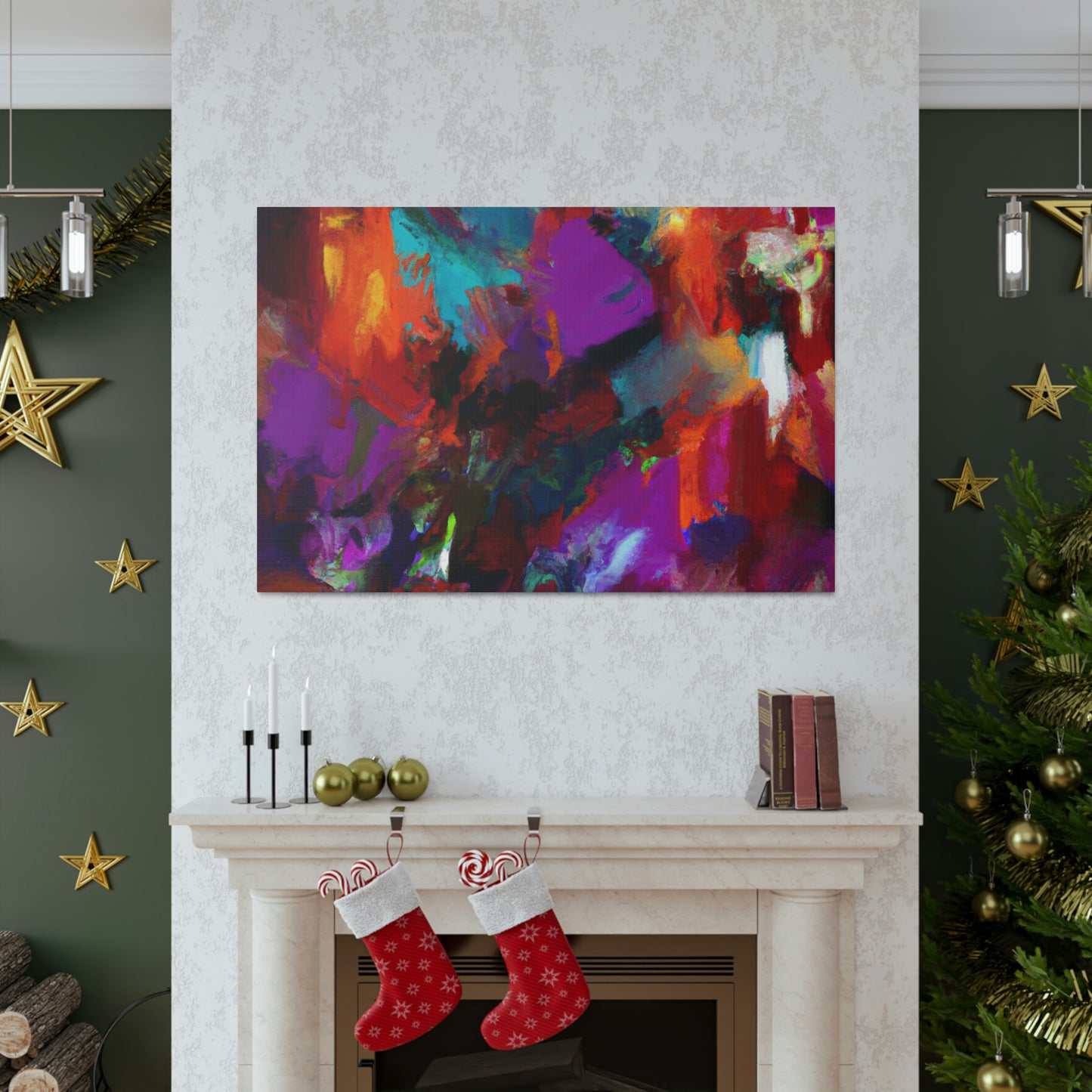 "Color Cascade" - Canvas