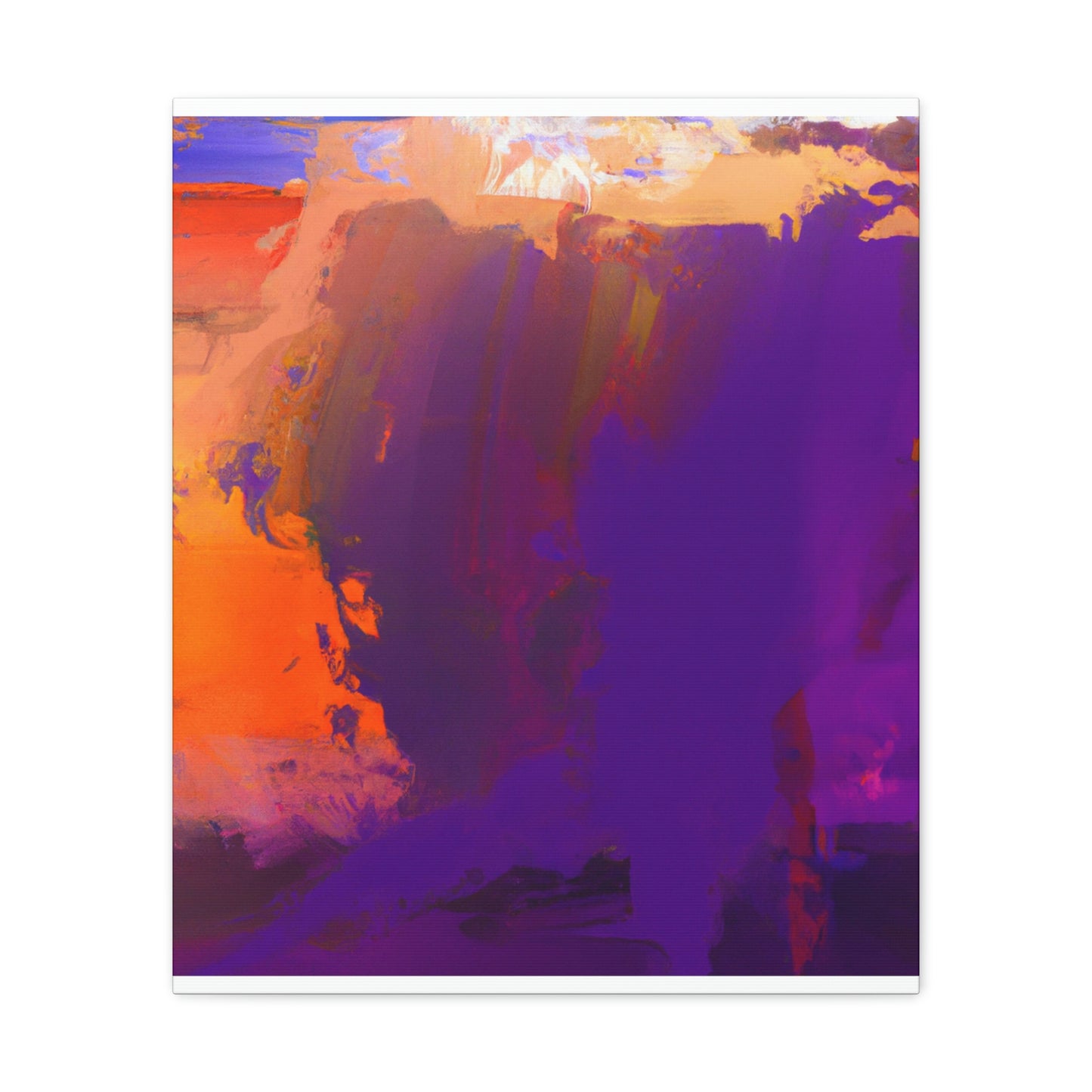 "Brushed Hues" - Canvas