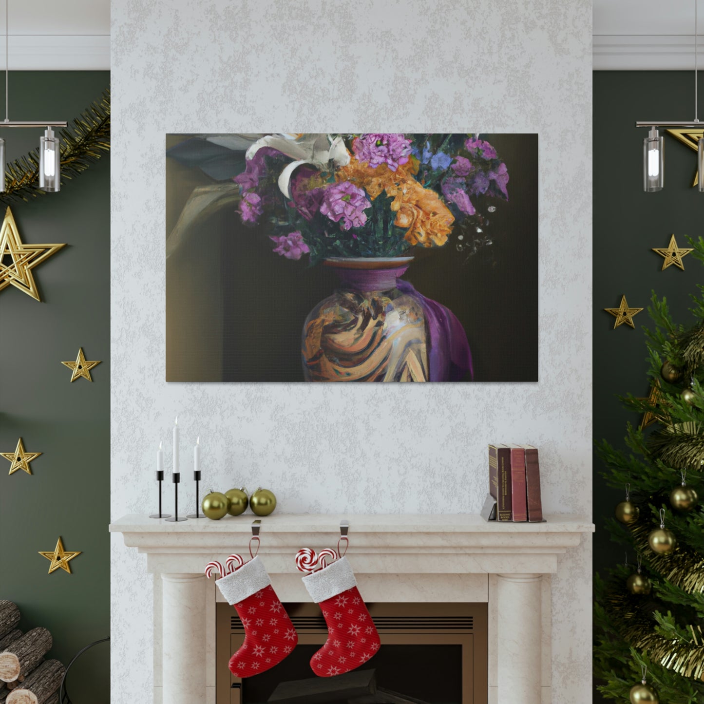 "Floral Fragility Bliss" - Canvas
