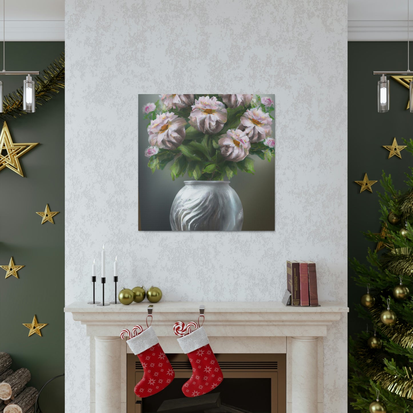 Vase Bouquet Bloom - Canvas