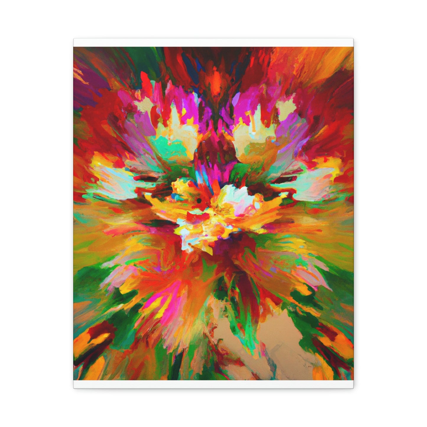 Illuminated Bloom. - Canvas