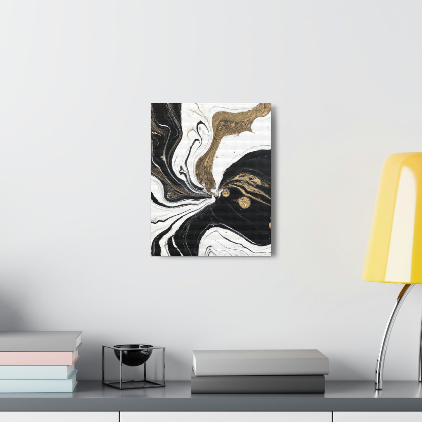 Golden Flux Flow. - Canvas