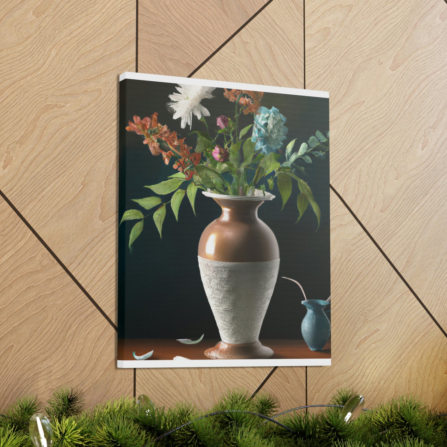 Fuschia Floral Finesse - Canvas