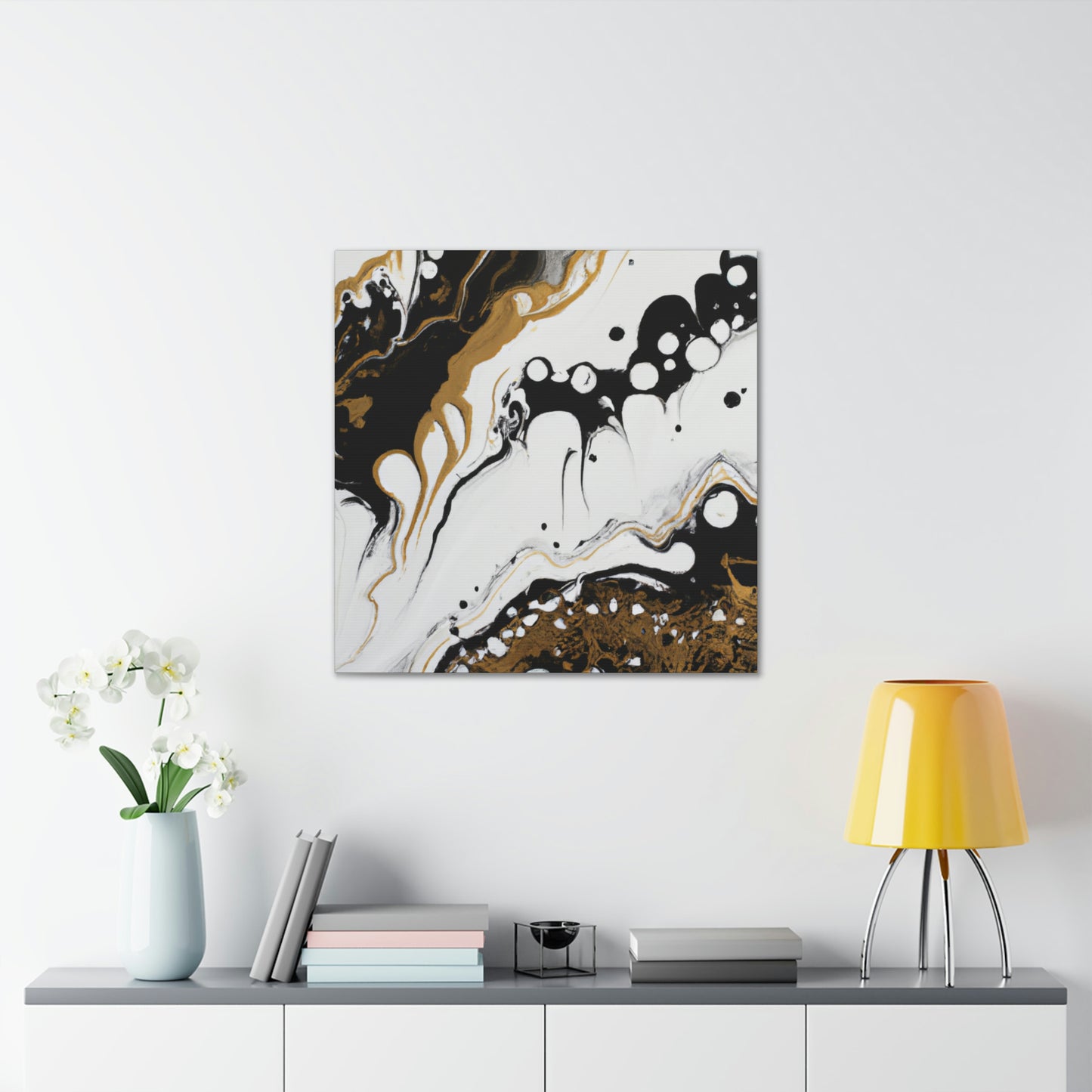 Mystic Gold Wave. - Canvas