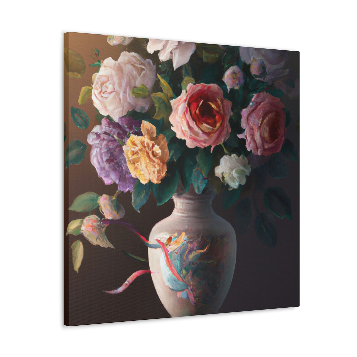 Blooming Petal Splendor - Canvas