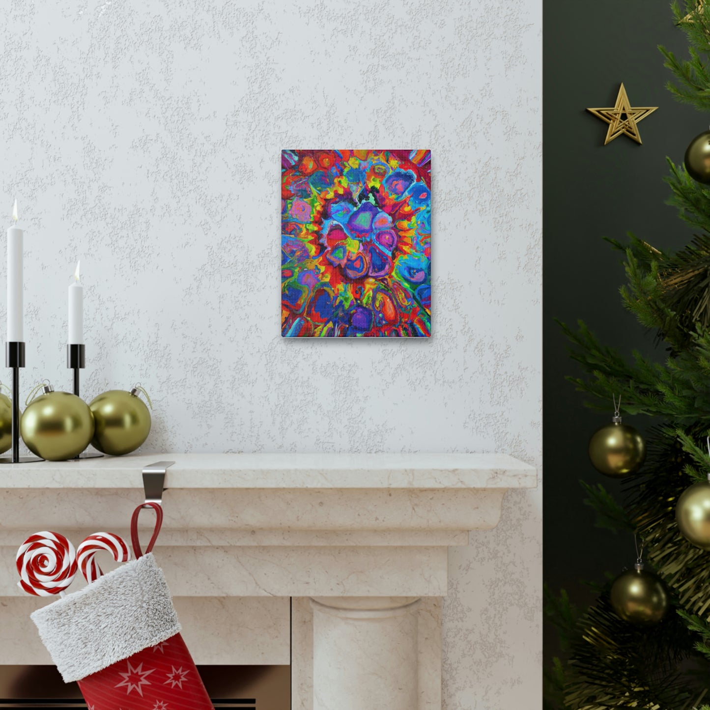 Trippy Floral. - Canvas