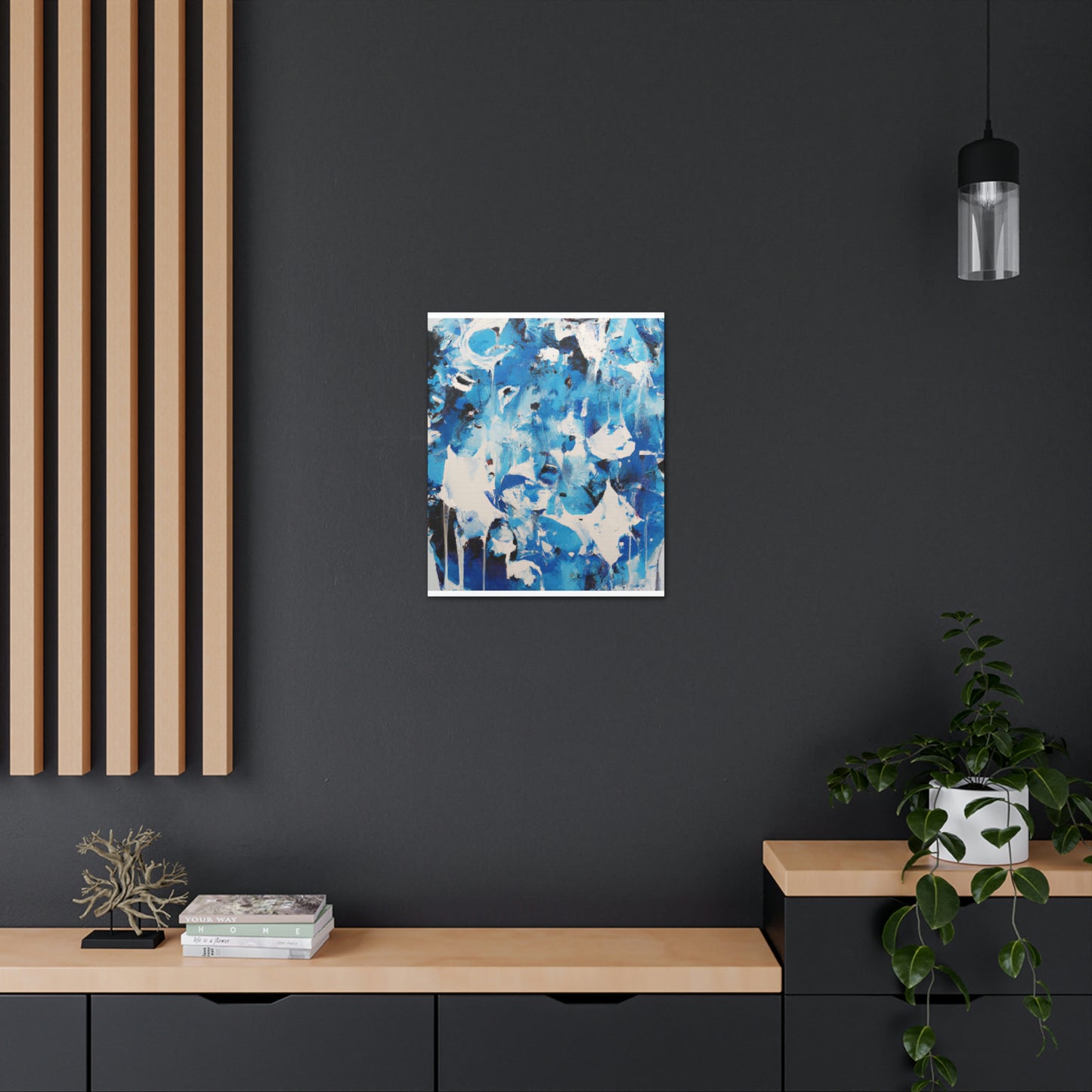Blue Intricate Tiles - Canvas