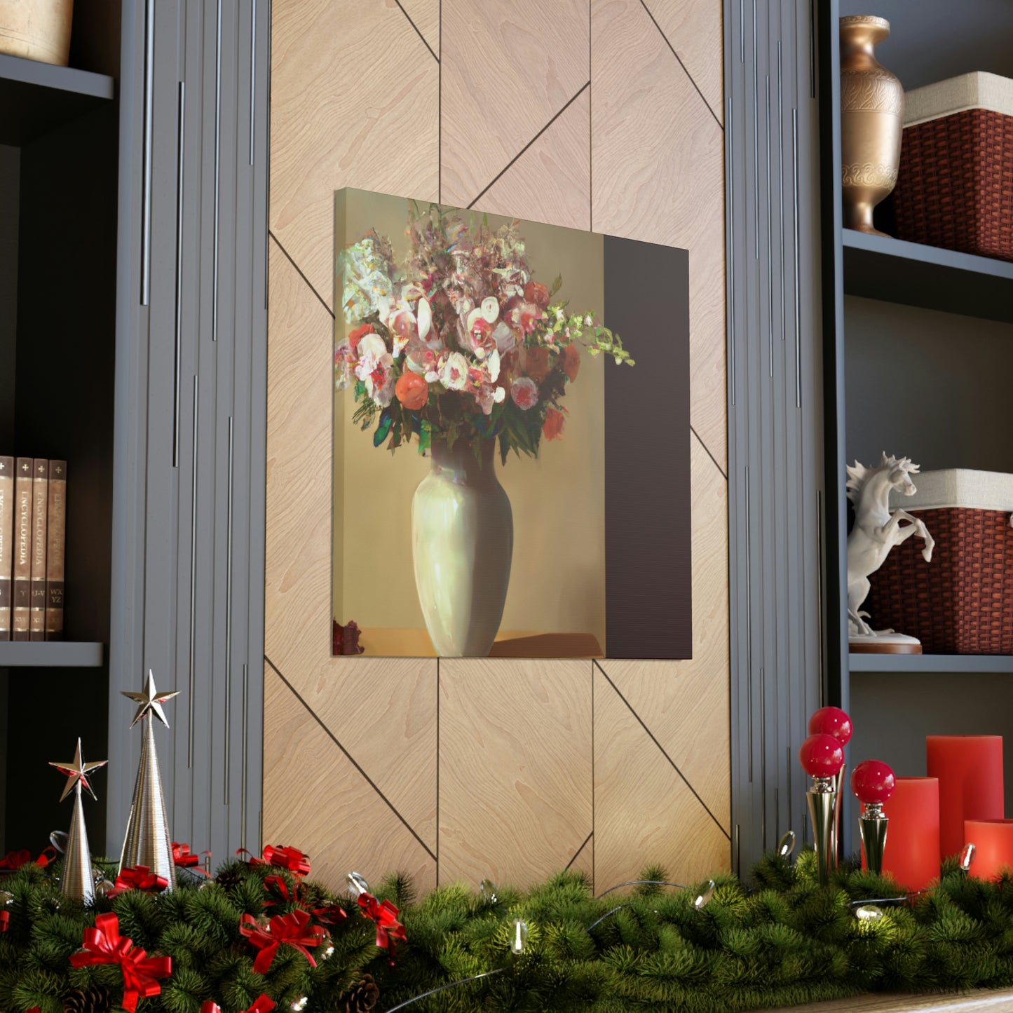 "Beautiful Floral Vase" - Canvas