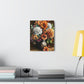 Floral Artistry Vase - Canvas