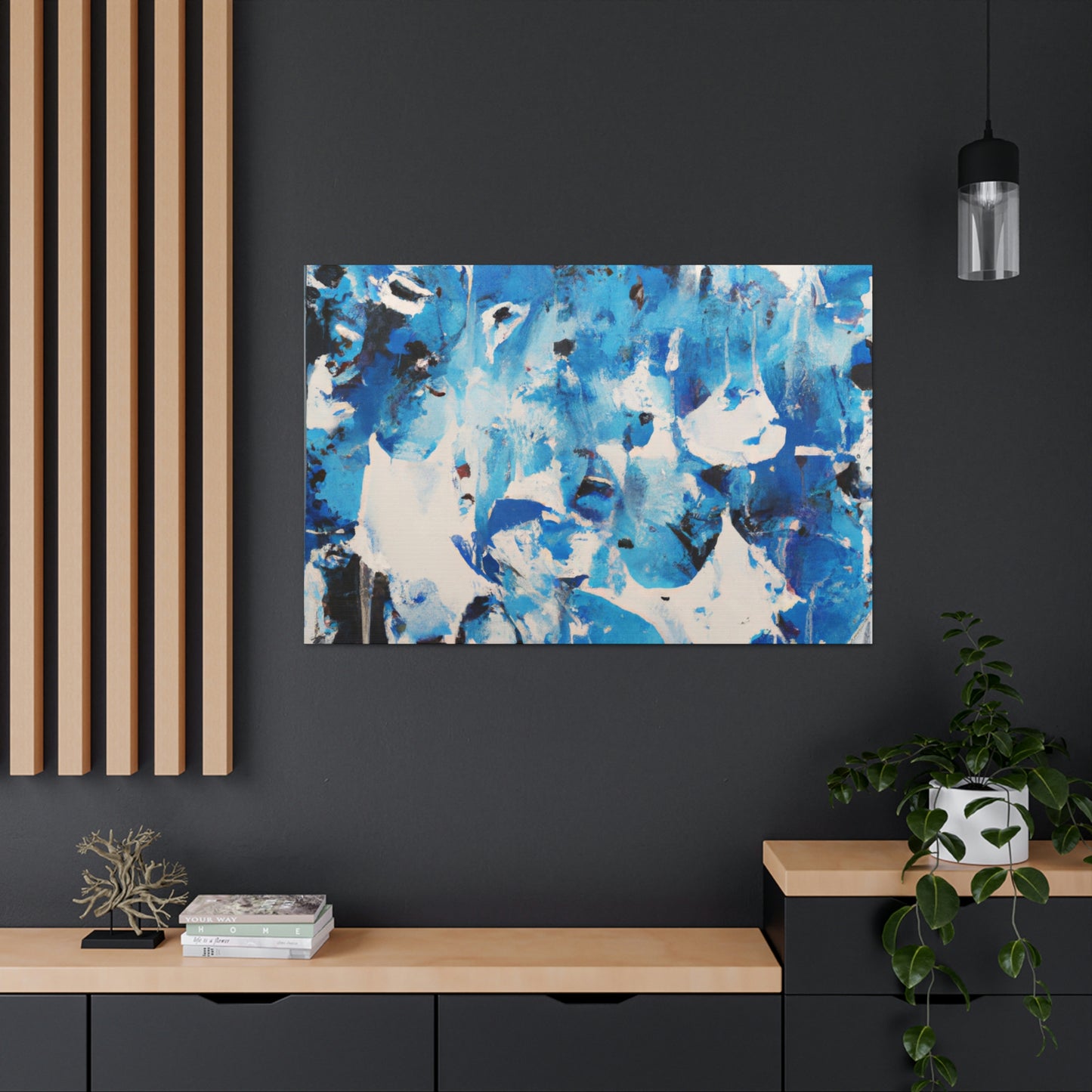 Blue Intricate Tiles - Canvas