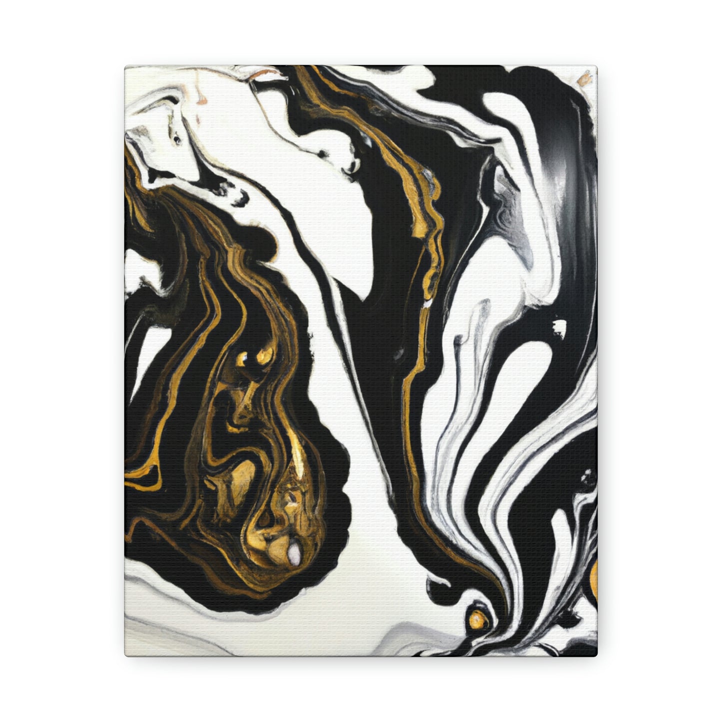Ebony Gilded Flux - Canvas