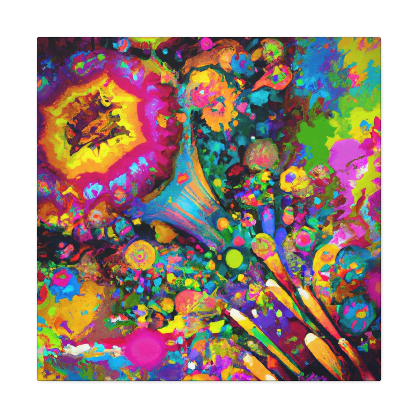 "Psychedelic Bloom" - Canvas
