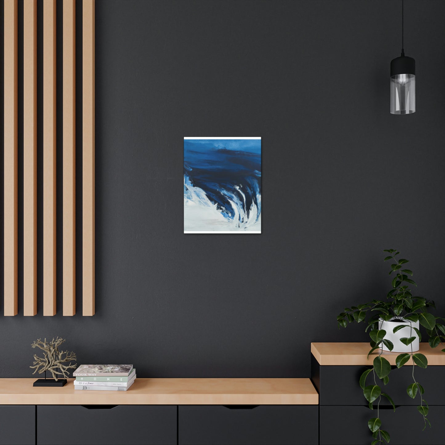 Blue Intricate Flux. - Canvas
