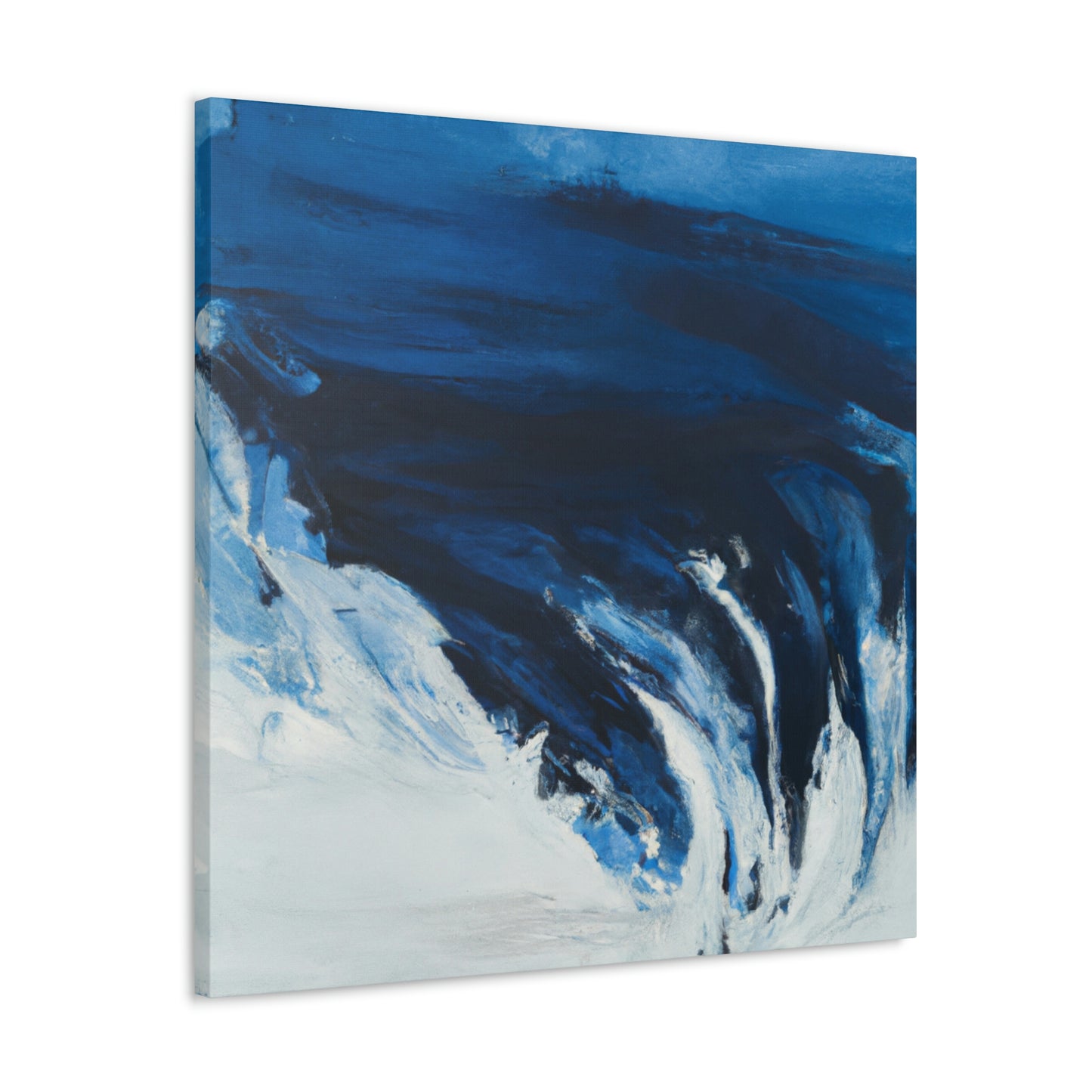 Blue Intricate Flux. - Canvas