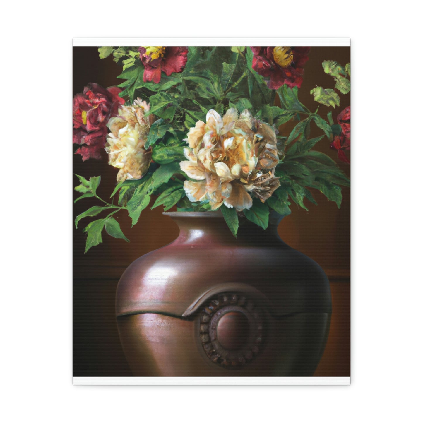 Vase Palette Flourish - Canvas