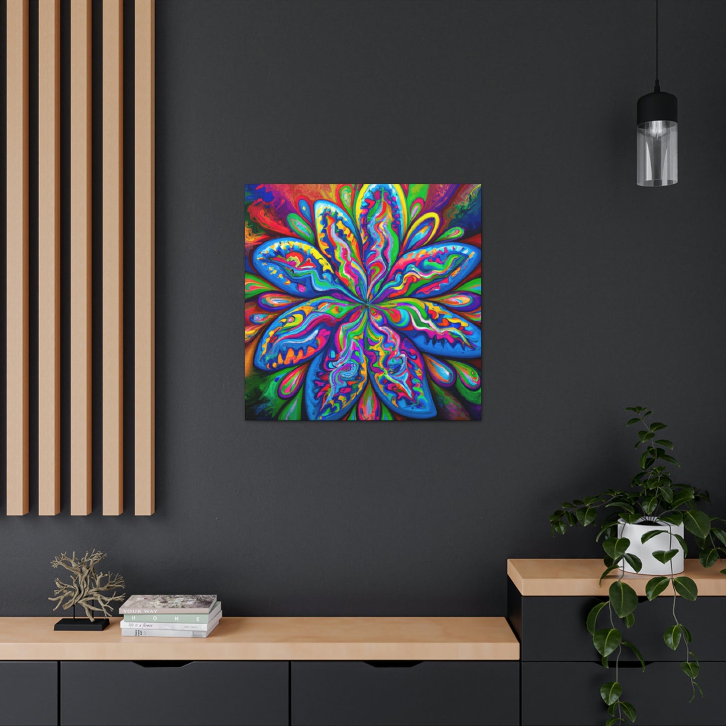 Psychedelic Bloom - Canvas