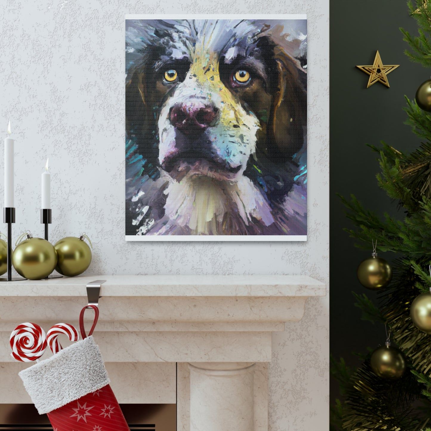 Dogful Vibrancy - Canvas