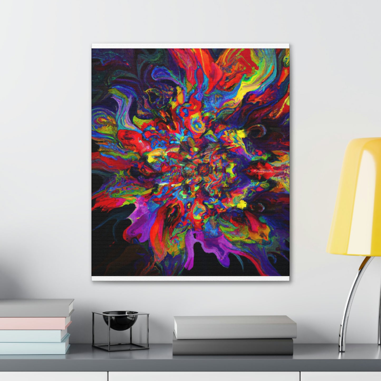 "Trippy Blooms" - Canvas