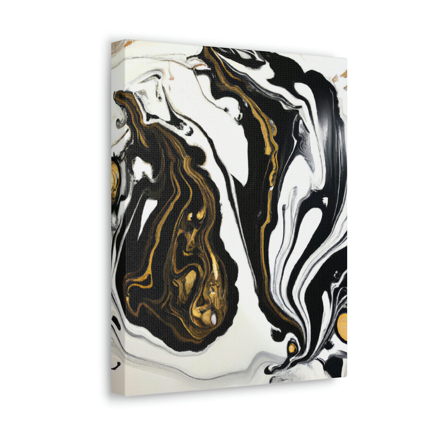 Ebony Gilded Flux - Canvas