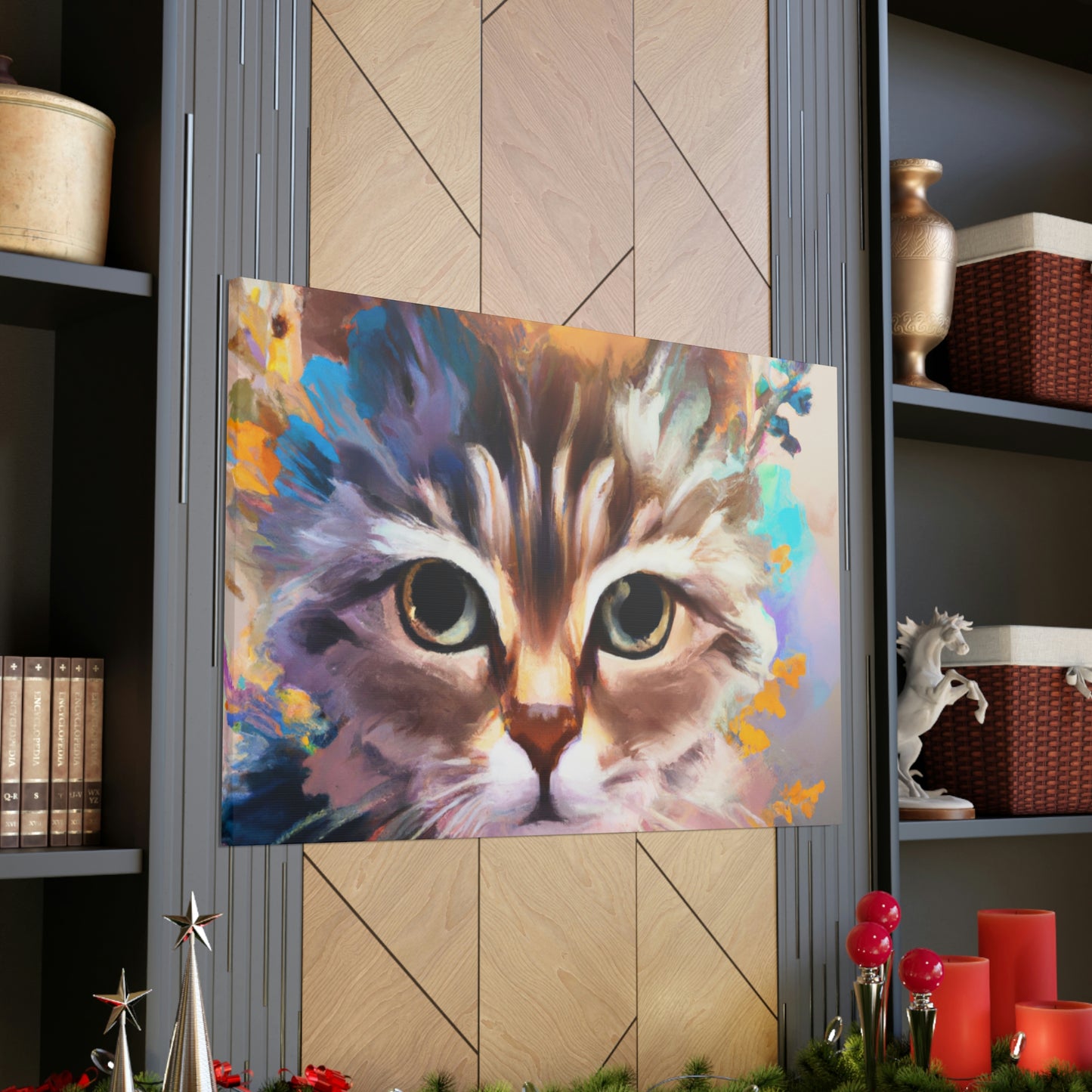 Feline Floral. - Canvas