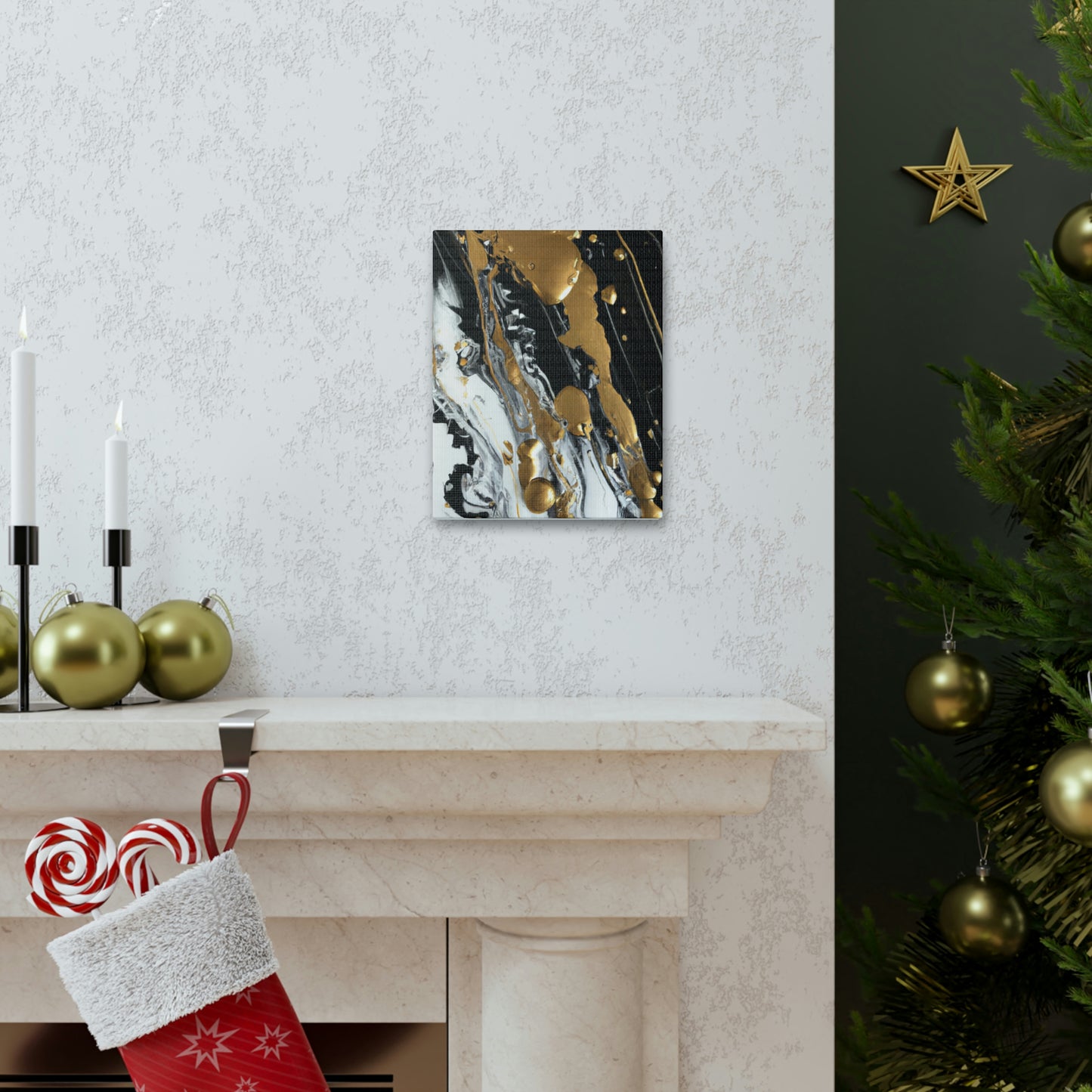 Glittering Noir Luxe - Canvas